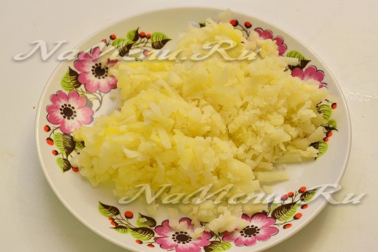 Картофель натереть
