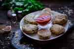 Постные котлеты с овсяными хлопьями и грибами