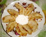 Вареники с картофелем и печенью