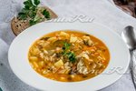 Постный рассольник с огурцами и рисом "Нежинский"