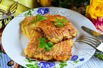 Вафли с фаршем в кляре